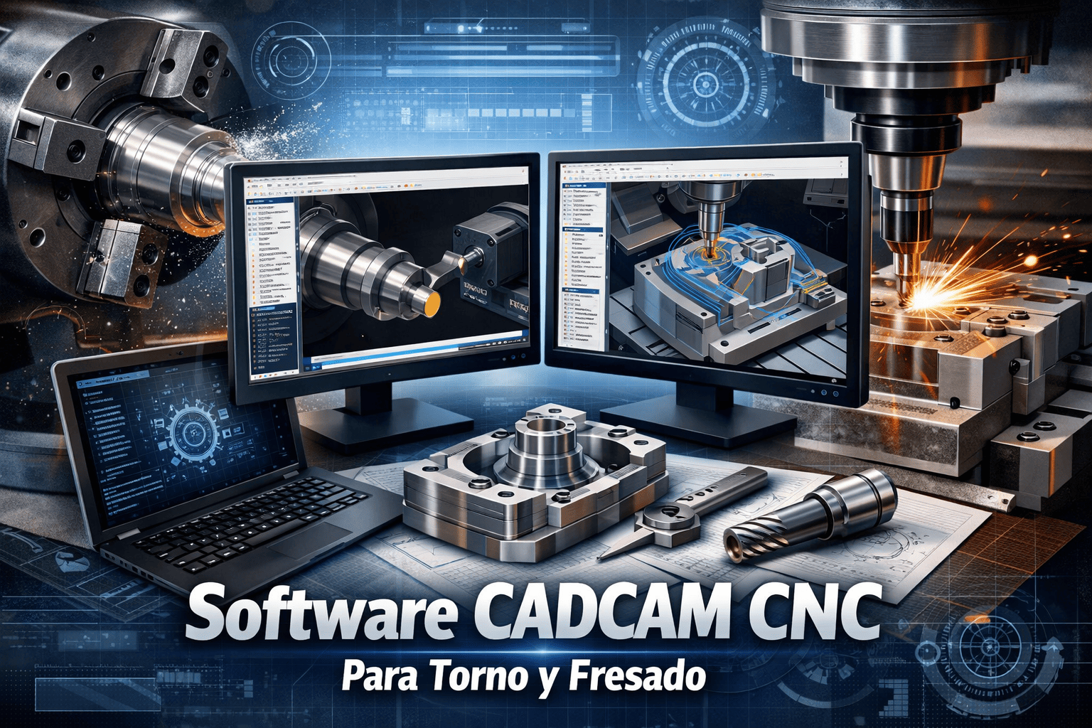 Software CADCAM CNC para Torno y Fresado