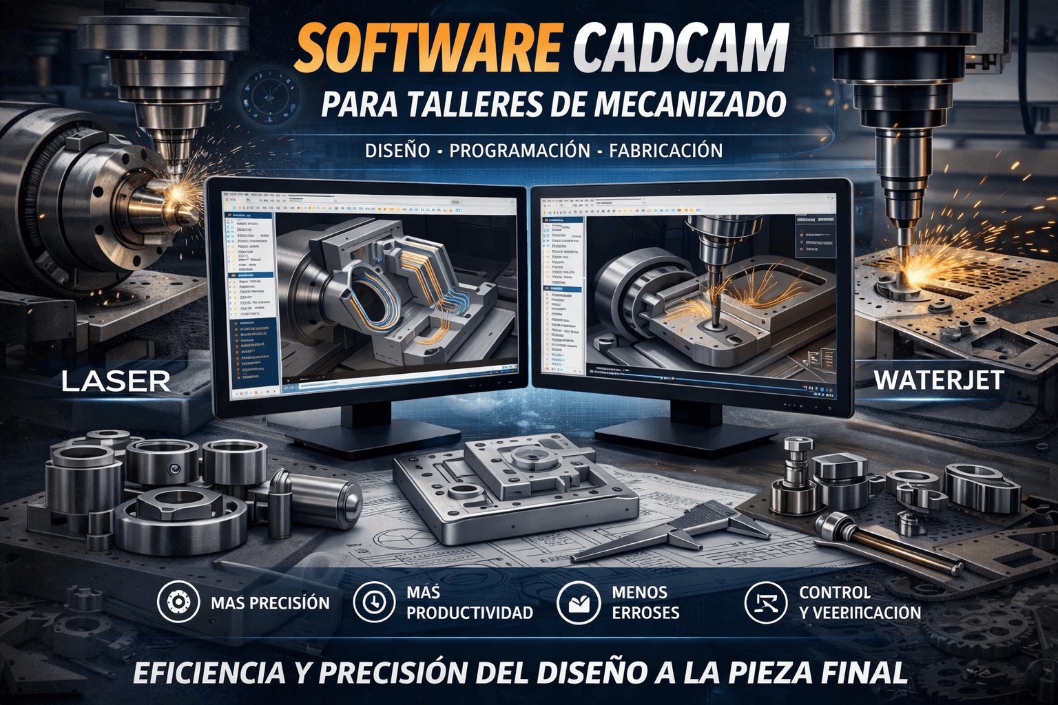 Software CADCAM para talleres de mecanizado